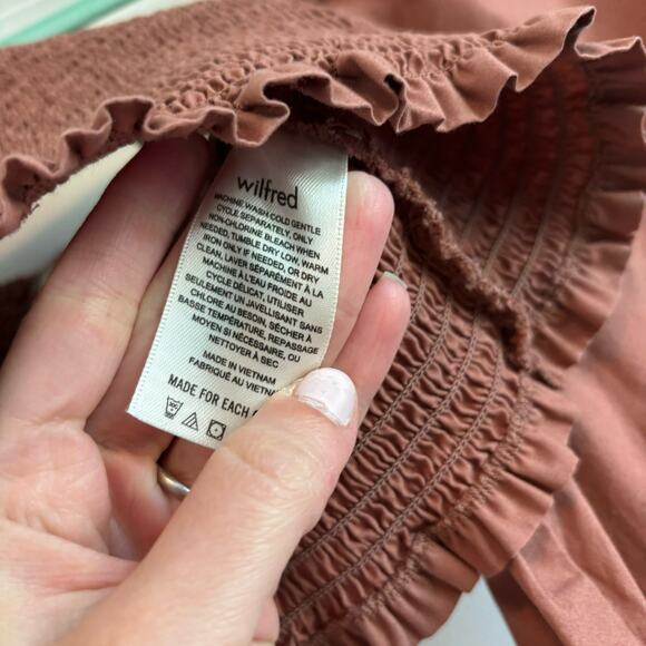 Aritzia Wilfred Inaya Top Pink Sz M Beachy Resort Vacation - Picture 4 of 8